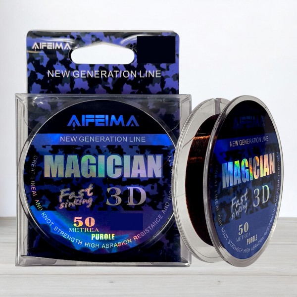 Волосінь Feima Magician 3D Purole, 50м, 0,16мм